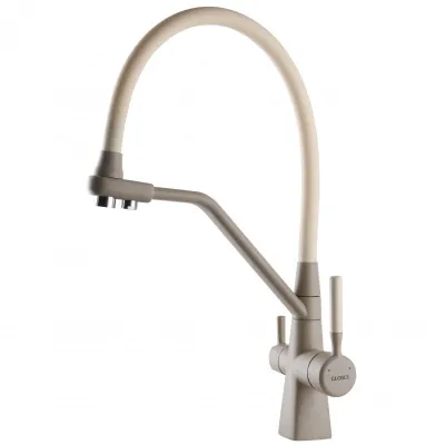 Смеситель для кухни под осмос Globus Lux Lazer GLLR-0700-L-04-06 бежевый